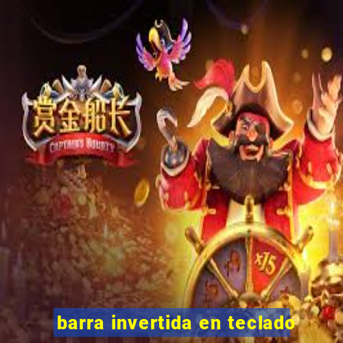 barra invertida en teclado